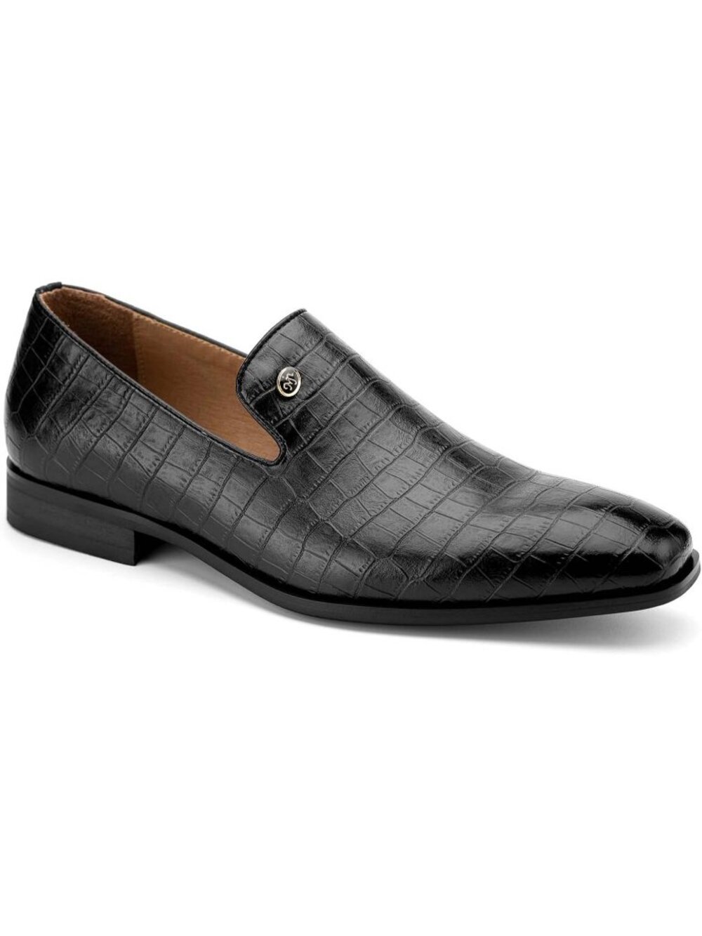 Meijiana Men's Black15 Velvet Loafers Slip On Tuxedo Wedding Formal Shoes